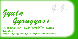 gyula gyongyosi business card